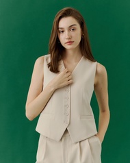 MAVE เสื้อ รุ่น Pancake vest สี solid whiteSolid blackSolid berryroastsolid oat milk