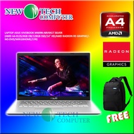 LAPTOP ASUS VIVOBOOK M409B-ABV041T SILVER (AMD A4-9125/4GB OB/128GB SSD/14" HD/AMD RADEON R3 GRAPHIC