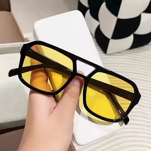 Square Oversized Sunnies Studios Aesthetic Shades Sunglasses for Women Sun Glasses Lady Female Eyewe