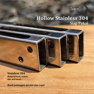 Hollow Stainless Steel 304 10x20mm Potong Siap Pakai
