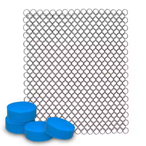 Sous Vide Weight Food Grade Stainless Steel Sous Vide Mesh Net & 4 Silicone Coated Magnets Keep Bags