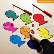Real-Time English Teaching Creative Aids Kindergarten Activities Area Handmade Fishing Games Educati
