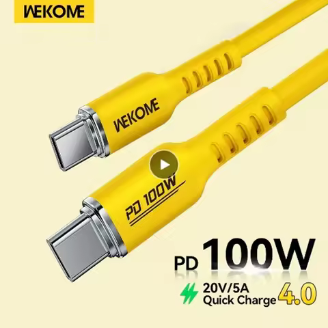 WEKOME 100W Type C Fast Charging Liquid Silicone Cable iPhone 15 Charging Cable Data Transmission Co