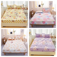 New 880TC  Bedsheet (Single / Super Single / Queen / King)Cotton Fitted Bedsheet Set Cadar Getah Keliling Sarung Tatami mattress cover BEST