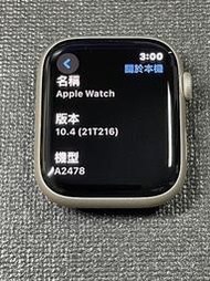 【有隻手機】Apple Watch S7 45MM(GPS+LTE) 星光色框搭Nike黑色運動型錶帶(二手的)-84%