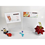 Clear Acrylic Table Sign 2-4 Slots Tilt Base No.S63