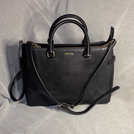 PRE OWNED AUTHENTIC J. ESTINA STRUCTURED TWO WAY BAG