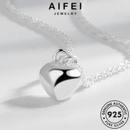 AIFEI JEWELRY Rantai Sterling For Silver Pendant Original Korean Women 純銀項鏈 Necklace Chain Leher Perak Accessories Perempuan 925 Love N230