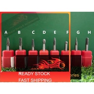 READY STOCK MALAYSIA 1pcs 6x6mm Tungsten Carbide Burr 6mm Double Cut Rotary Porting Tool Mata Portin