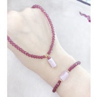 Amethyst bracelet & necklace