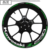 Kawasaki z250 z300 Wheel Decal Motorcycle Sticker Locomotive Kawasaki h2 Unique Modified Car Reflect