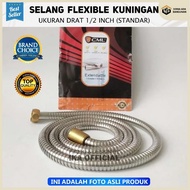 SAB Flexible Shower Hose Flexible Brass Tip - CAMEL 150MM 1.5M 1.5 Meters Flexible Stainless Camel H