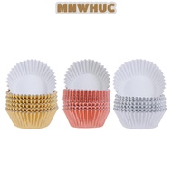 MNWHUC Cake Cup Cupcake Liner Aluminium Foil Bakery Party Supplies Muffin Boxes