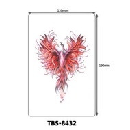 暗黑狼頭紋身貼防水防汗 英文字母大圖花臂貼紙- TBS-8410 120*190mm