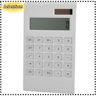 LIKE Desktop Calculator, Dual Powered 12 Digits Calculator, Portable White Plastic  12 Digits Calcul