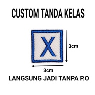 Custom embroidered class badge badge