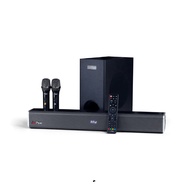 JazPiper PRO High Performance Karaoke Soundbar Virtual Surround Sound System with Wireless Subwoofer
