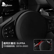 台灣現貨豐田 Supra 真碳纖維方向盤 Toyota 2019-2022 牛魔王 卡夢貼 方向盤裝飾貼 內裝 汽車用品
