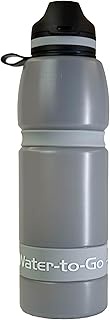 WATER TO GO Active 100 Water Bottle with 3-in-1 Filter, 1.0 Litre, Sugarcane Material, 193 g, Labora