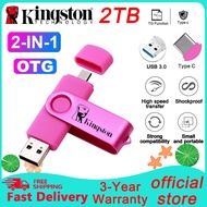 Kingston 2TB flash drive 3 in 1 OTG USB Type C/Micro flash drive 1TB 512gb 256gb Pendrive High speed