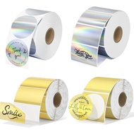 400/500Pcs Round Label Thermal Sticker Adhsive Paper for Gift Sticker School Supplies Adress for Pho