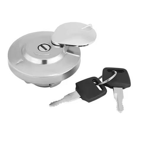 Alloy Steel Fuel Gas Cap Tank Cover with 2 Keys Motorcycle Accessories For Honda Shadow Spirit VT750