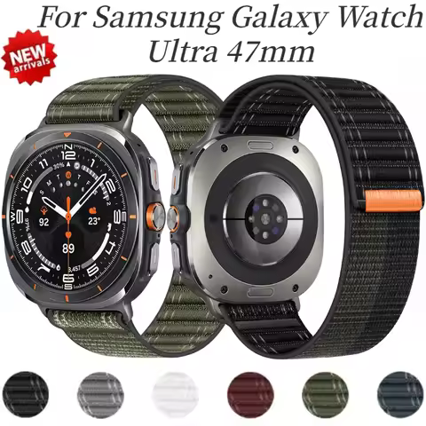 Sports Nylon Loop Strap For Samsung Galaxy Watch Ultra 47mm LTE Band Correa For Galaxy watch Ultra 4