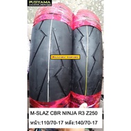 ยางสำหรับ CBR250 CBR300 M-SLAZ GPX GENTLEMAN NINJA300 R3 Z250 คู่หน้าหลัง 110/70 และ 140/70 ขอบ 17 T