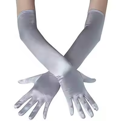 Fashion Long Gloves Satin Opera Evening Party Prom Costume Glove