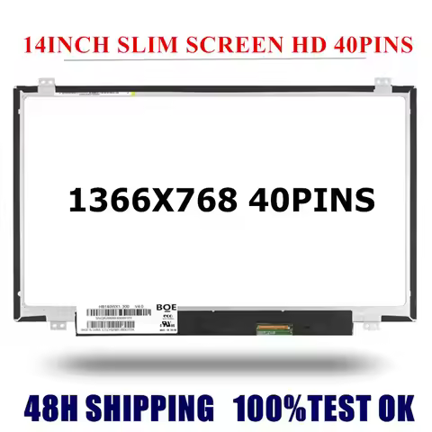 14'' Laptop LCD Screen HD Matrix HB140WX1-300 B140XTN02.3 B140XTN03.0 HB140WX1-400 HB140WX1-500 LP14