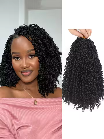 Yanky Twist Crochet Hair Extensions | 8" 10" 12" 14" Lengths | 8 Pieces/Pack | Synthetic Braiding Ha