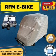 RFM E-BIKE WITH BACK PASSENGER SEAT COVER WATER REPELLANT AND DUST PROOF BUILT IN BAG