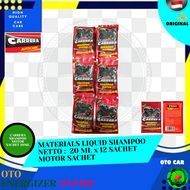 CARRERA SHAMPOO MOTOR SACHET 20 ML x ( 12 PCS ) - Shampoo Motor Silikon Plus