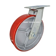4" heavy duty trolley wheel with brake (brake) trolley wheel/trolley techno wheel