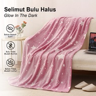 Glow In The Dark Blanket Size 150cm X 200cm / Glow In The Dark Fur Blanket / Glow In The Dark Thick 
