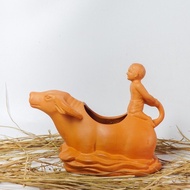 Terracotta Plant Pot - River Buffalo - TC105