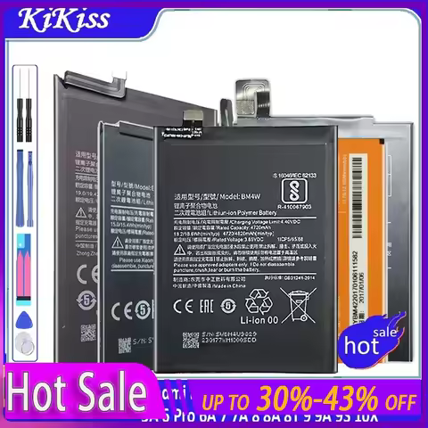 BN31 BN41 BN43 BM46 Battery For Xiaomi Redmi Note 3 3S 3X 4 Prime 4X 4A 5 Plus 5A 6 Pro 6A 7 7A 8 8A
