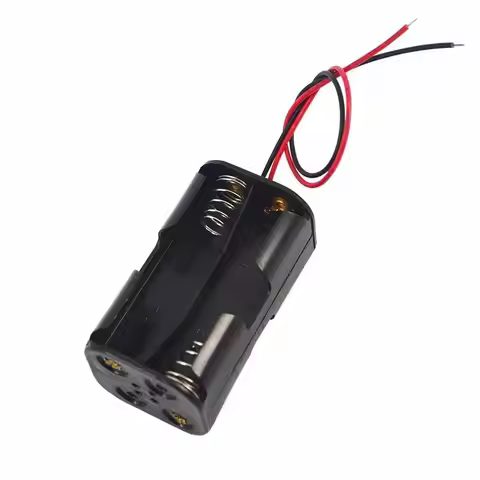 With Wire Leads 4 * AA Batteries Holder Case Double-deck Battery Storage 4 x AA Battery Back Battery