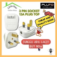 PLUTO 13A PLUG TOP SOCKET PLUG 3 PIN SOCKET SOKET PLUG