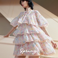 SPRING - Sienna Dress เดรสสั้นชีฟองระบาย