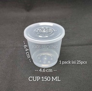 Thinwall Cup Saos Cup Merpati Puding 150ml 25pcs