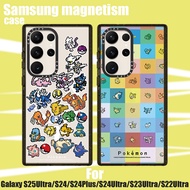 Pixel Pokémon-Acrylic Phone Case Samsung Galaxy S25Ultra Compatible S24 Plus Magnetic Phone Case S23