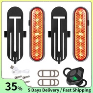 Wireless Remote Control Turn Signal Light USB Charging Warning Light for E-Bike for Electric Scooter