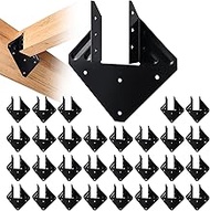 VOONKE Black Hurricane Tie for Roof Truss Timber Connection Fits 2x4, 2x6 Truss to Rafter Connectors