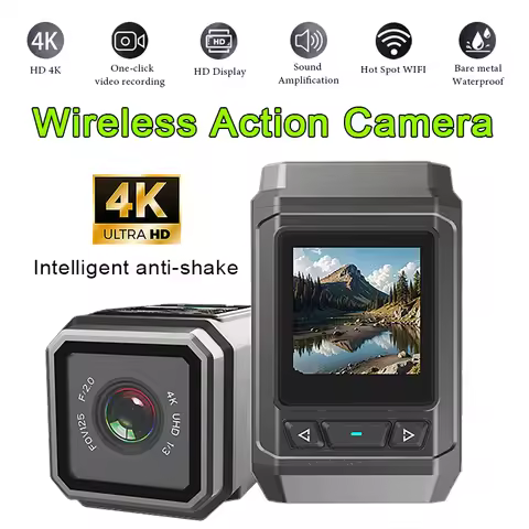 HD 4K Action Camera Wireless Wi-Fi Mini Outdoor Sports Cam Waterproof Multi-Function Cycling Recorde