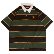 Problem Club - Rugby Johiren - Green Black Polo Shirt Rugby Polo Shirt