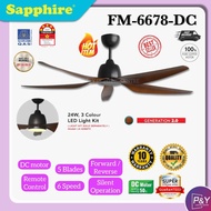 SAPPHIRE FM6678 DC Motor 66 inch ORB colour with 5 blades Ceiling Fan