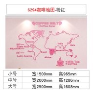 3D World Map Sticker Wall Decor Outdoor Coffee Shop Photo Taking Popular Tourist Attraction Waterpro