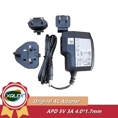 Genuine for Dell Wyse 3040 Power Supply APD 5V 3A 2A AC Adapter WA-15I05R Charger 4.0mm*1.7mm