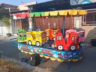 kereta panggung odong-odong bentuk bus tayo // full fiber